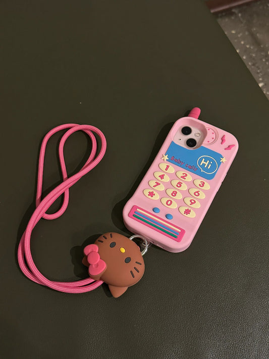 Sanrio Phone Lanyard Strap, Universal Cell Phone Lanyard Neck Chain, Phone Tether Safety Strap Compatible with Most Smartphones - kikigoods