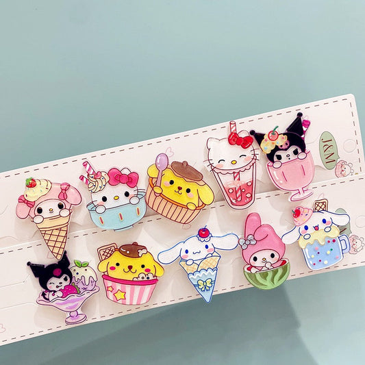 Sanrio Hair Clip 10 PCs Set - kikigoods