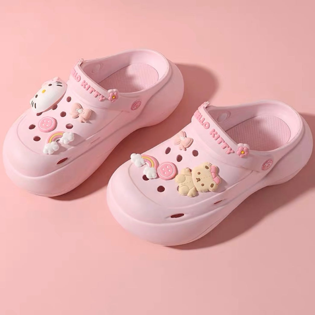 Sanrio Clogs Platform Shoes Sandal Casual Summer for Woman - kikigoods