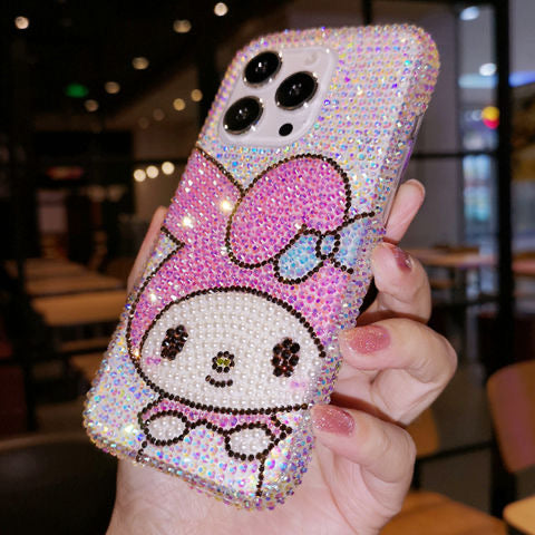 My Melody Rhinestone Phone Case - kikigoods