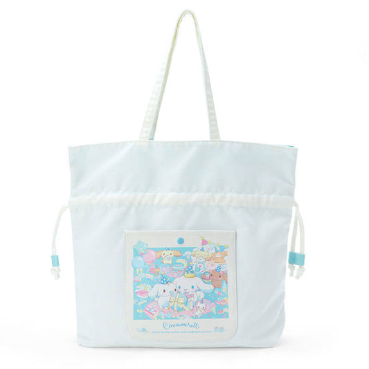 Cinnamoroll Family Drawstring Ruffled Canvas Bag - kikigoods