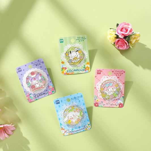 Sanrio Floral Pins - kikigoods