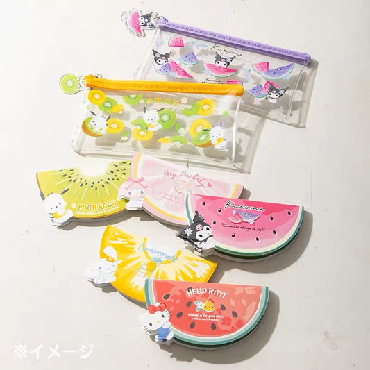 Sanrio Fruit Clear Pencil Case - kikigoods