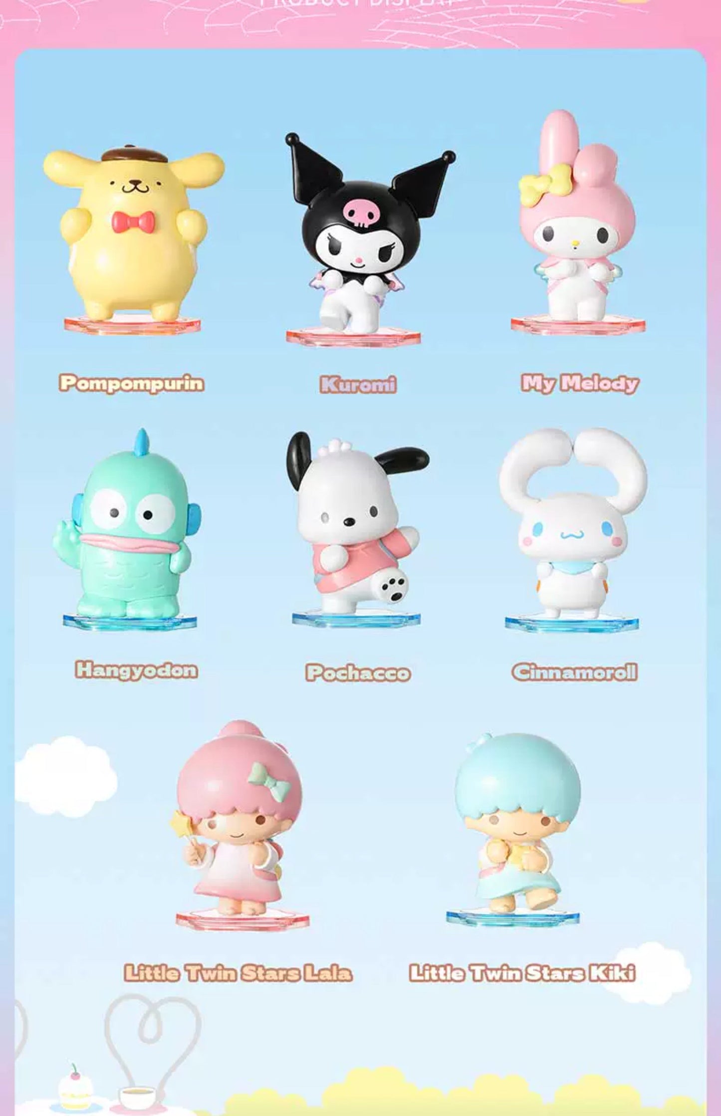 Sanrio Miniso Back To Back Company Blind Box Figures - kikigoods