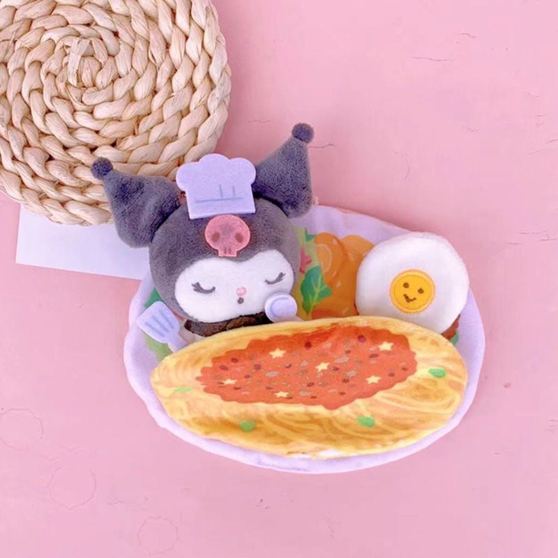 Sanrio Omelette Plushie Keychain - kikigoods