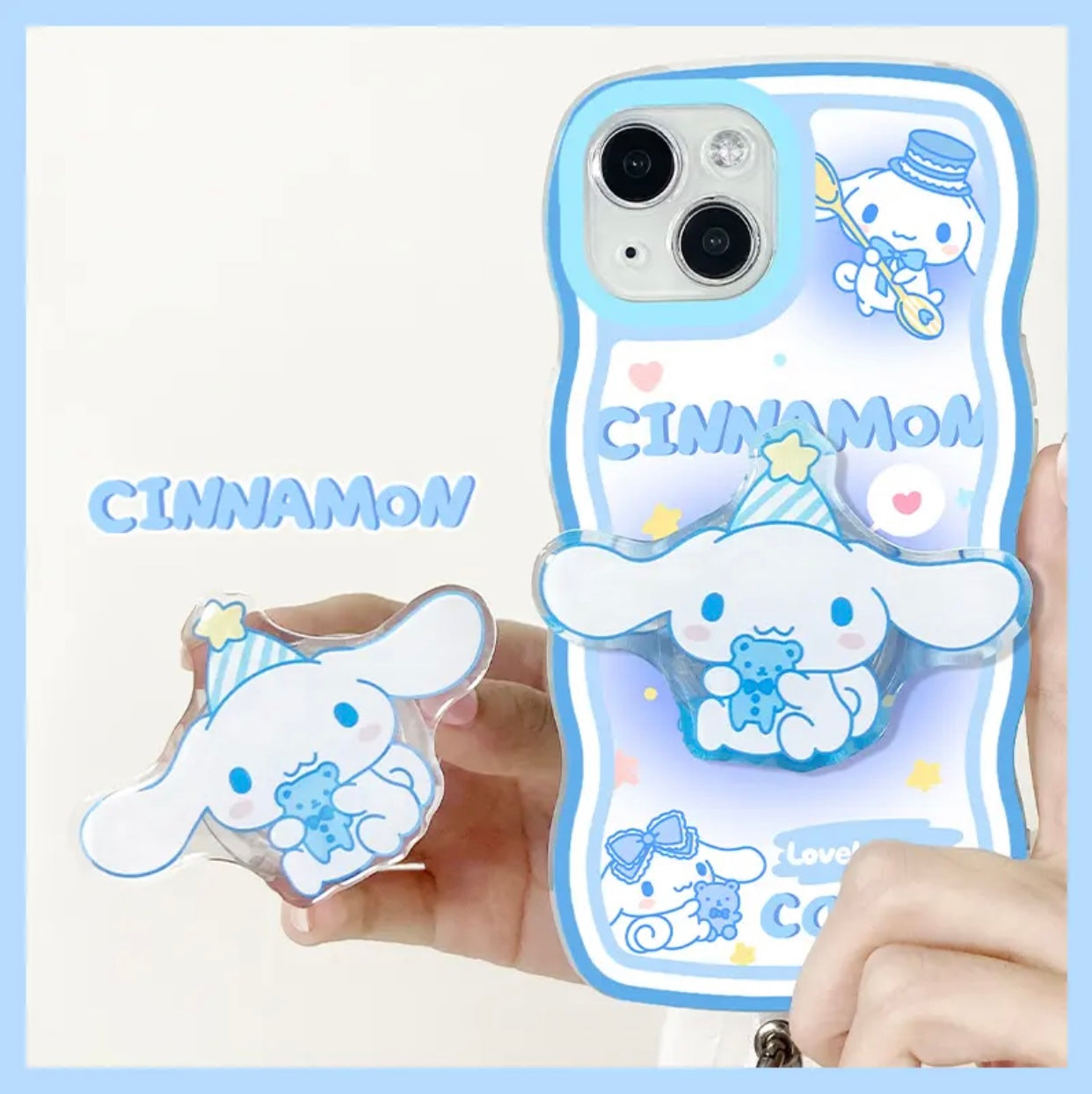 Sanrio Phone Case with Pop Socket & Bracelet - kikigoods