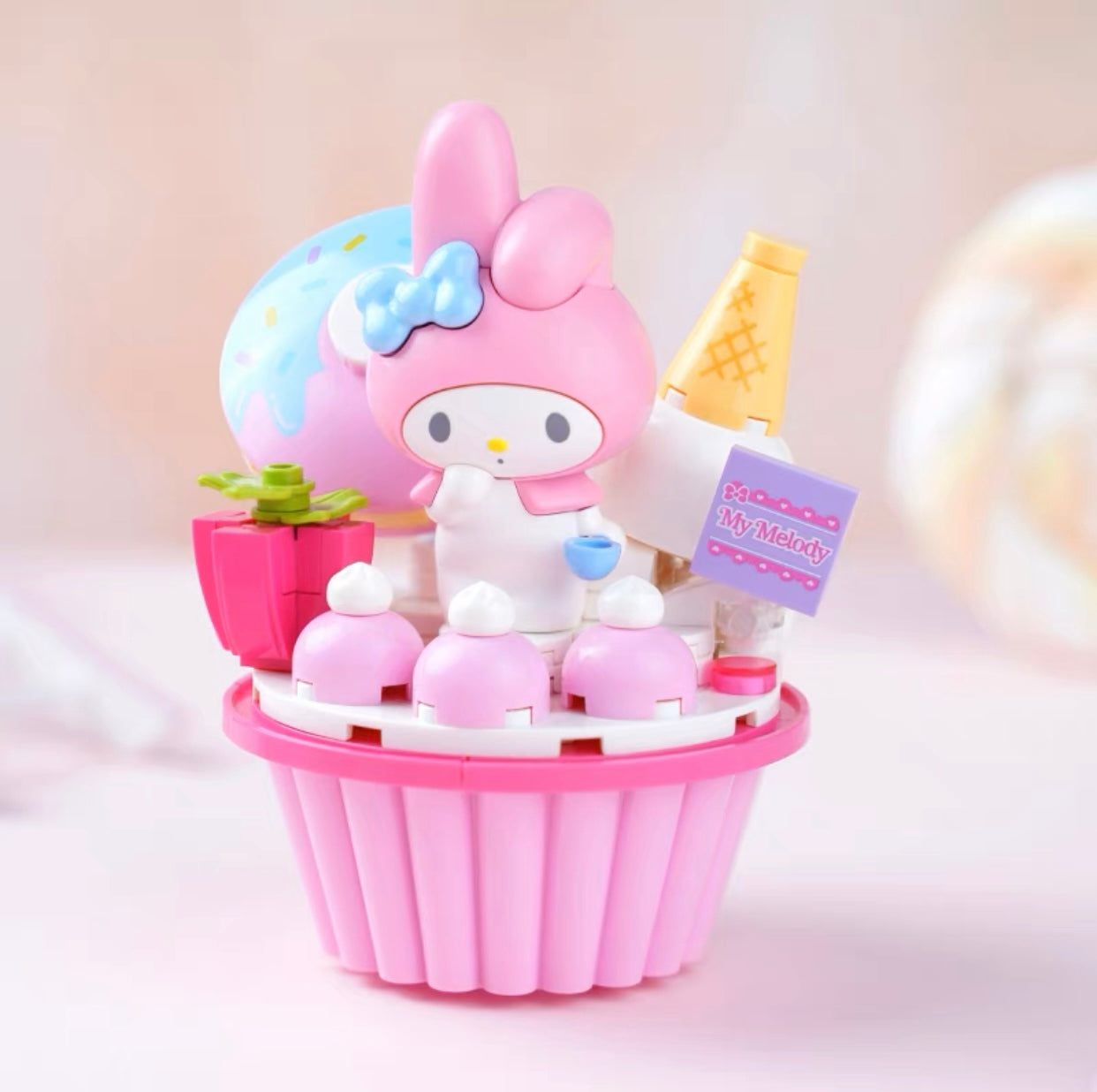 Keeppley Sanrio Fruit Cupcake Building Block - kikigoods