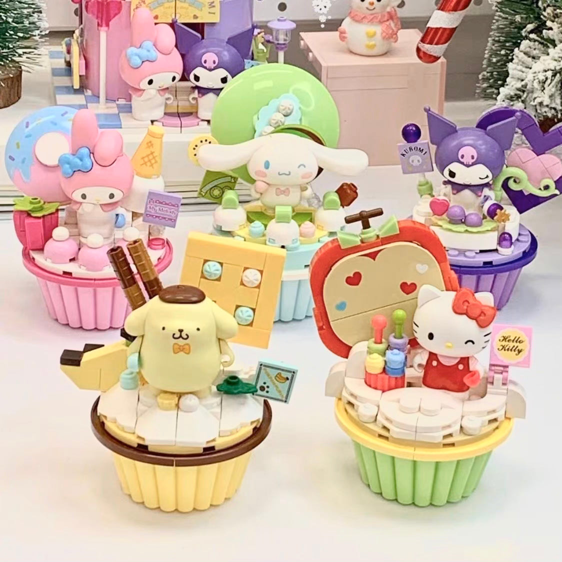 Keeppley Sanrio Fruit Cupcake Building Block - kikigoods