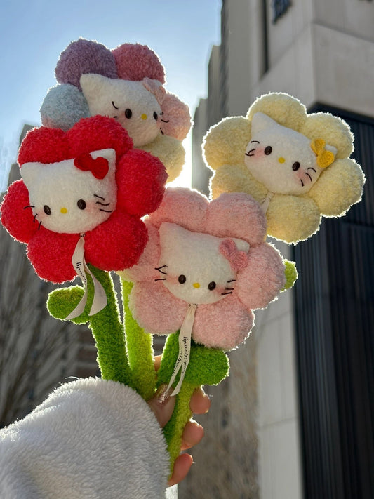 Hellokitty colorful flower bouquet｜Handmade - kikigoods