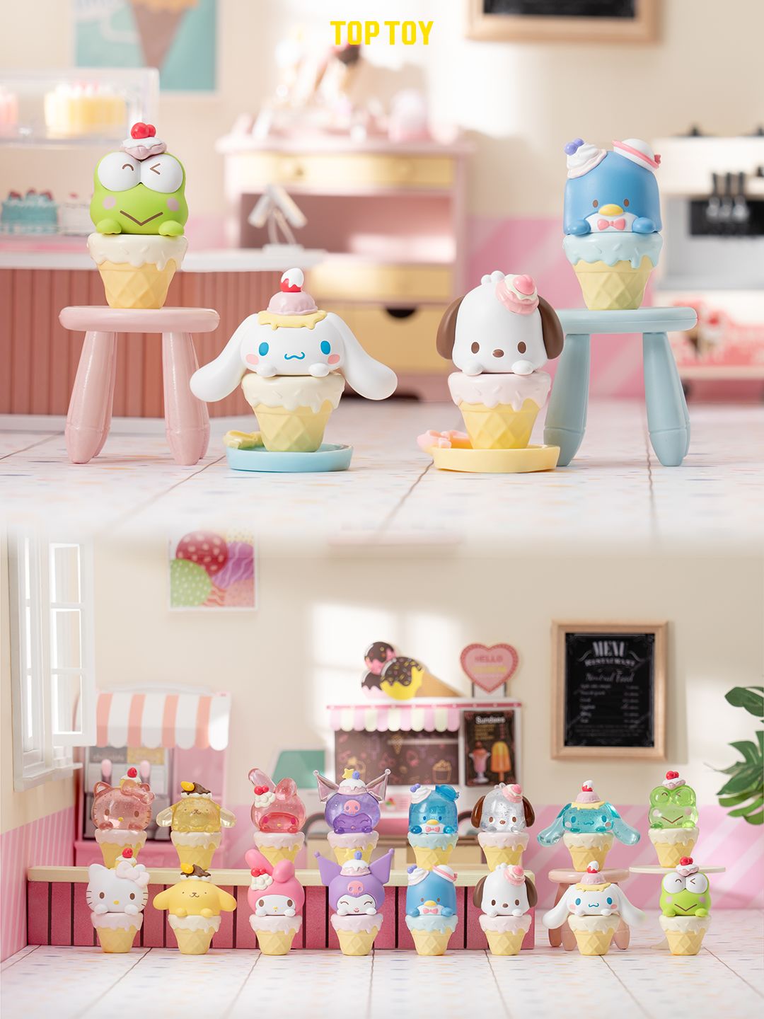 Sanrio Mini Ice Creams Blind Box（3 pcs in a bag） - kikigoods