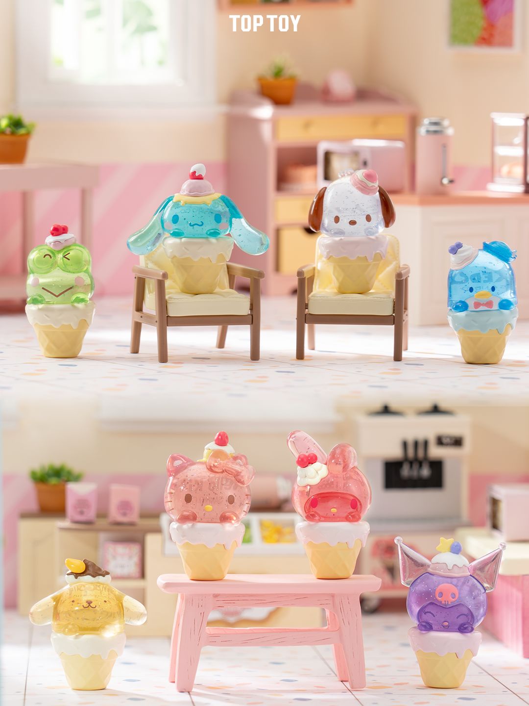 Sanrio Mini Ice Creams Blind Box（3 pcs in a bag） - kikigoods