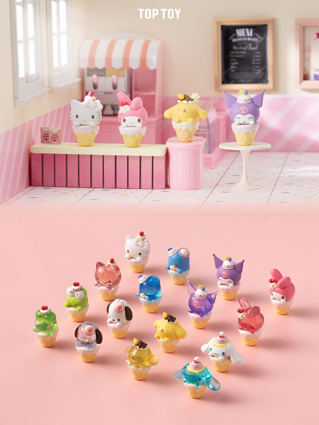 Sanrio Mini Ice Creams Blind Box（3 pcs in a bag） - kikigoods