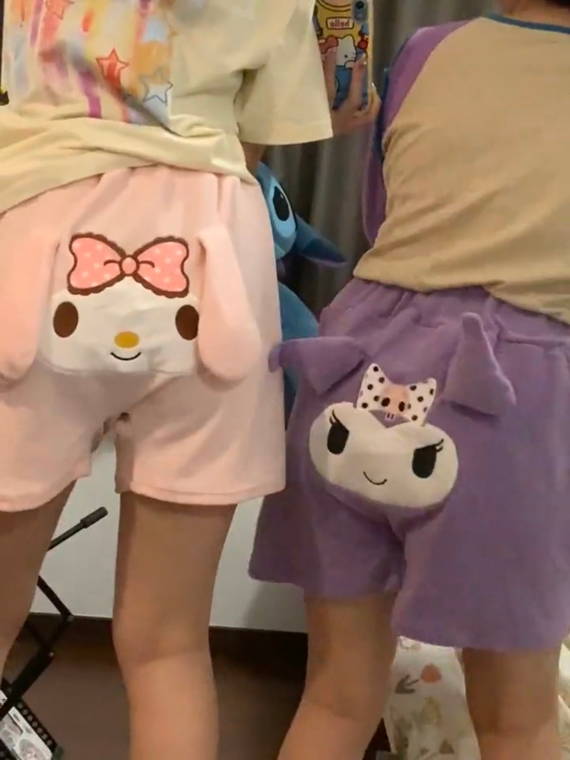 Sanrio Casual Pajama Shorts Fluffy Lounge Short Pants - kikigoods