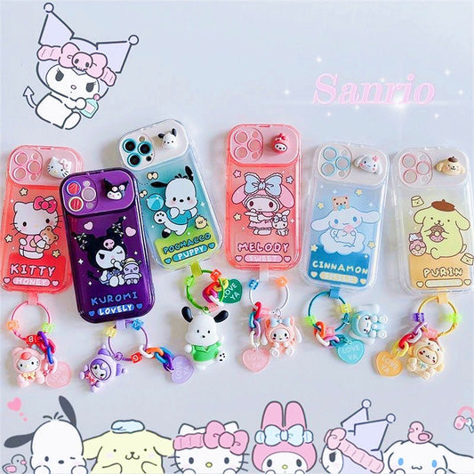 Sanrio Phone Case with Mirror & Dangle Charm - kikigoods