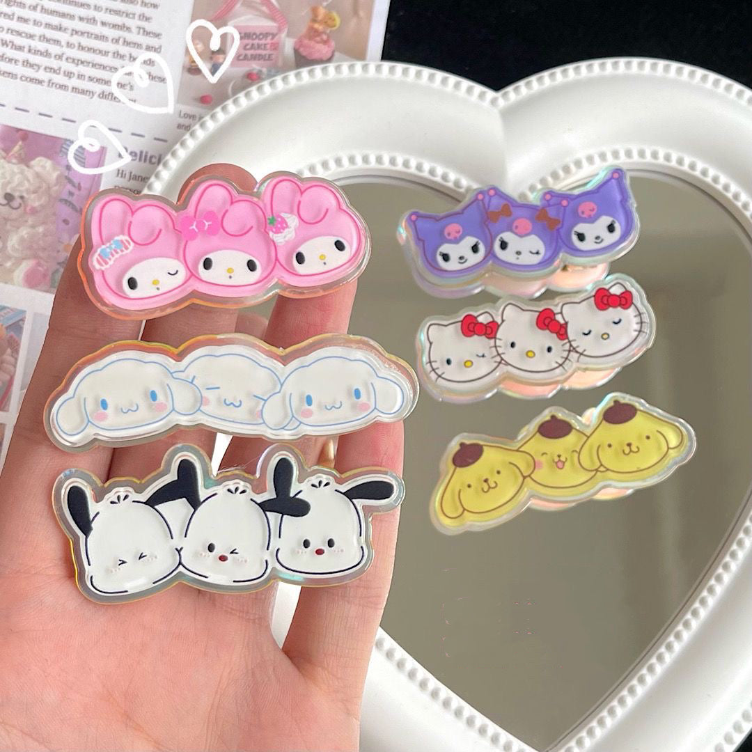 Sanrio Hair clips｜6 Count (Pack of 1) - kikigoods