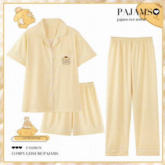 Pompompurin Pajama Set (3 PCs) - kikigoods