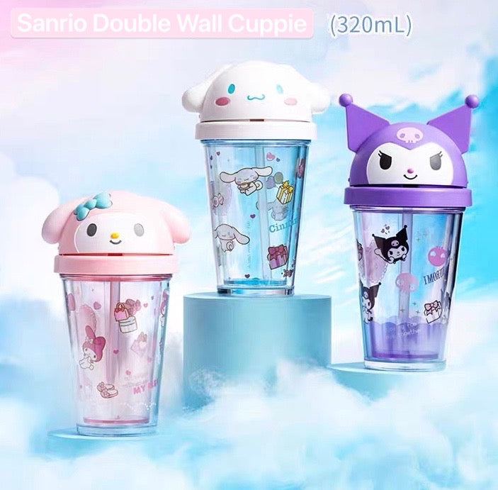 Sanrio Double Wall Straw Cup - kikigoods