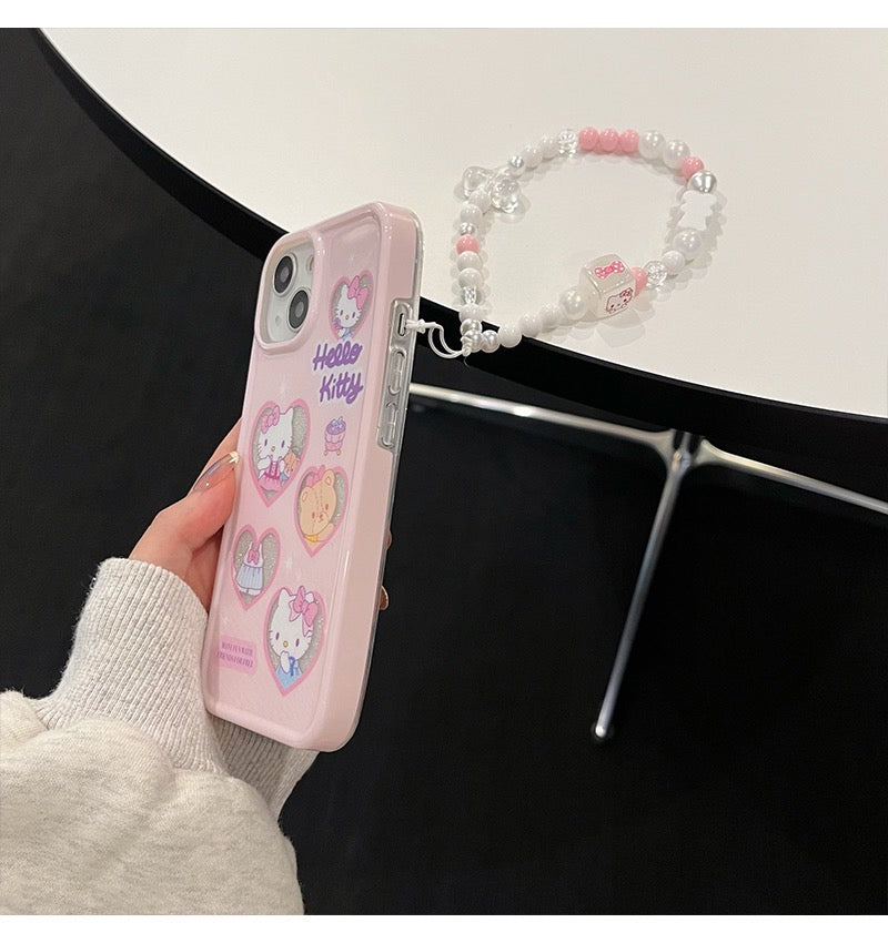 HellKitty Baby Pink Phone Case With Charm - kikigoods