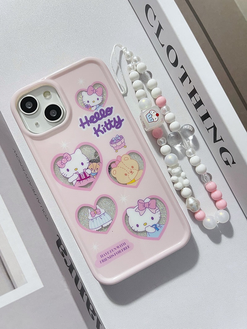 HellKitty Baby Pink Phone Case With Charm - kikigoods