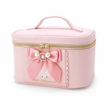 Sanrio Cute Bow Make Up Organizer with Pearl Zipper (ML/KR/CN) - kikigoods