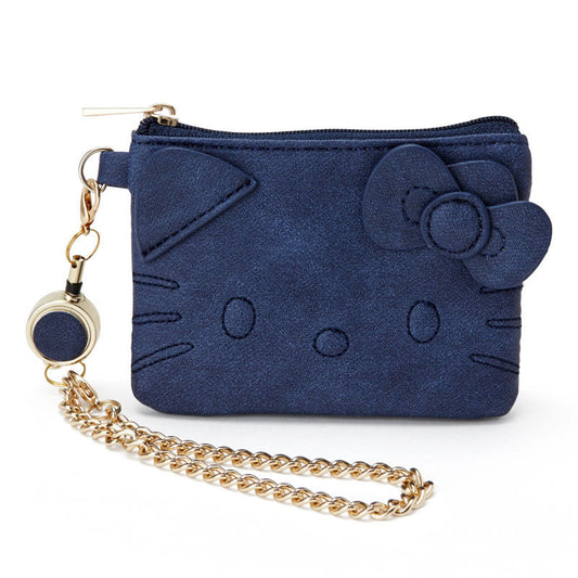 Hello Kitty Navy Blue Retractable Card Holder - kikigoods