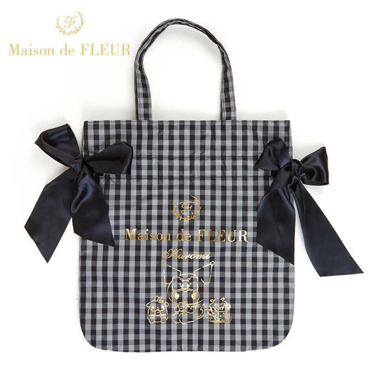 Sanrio x Maison De Fleur Kuromi Gingham Tote Bag - kikigoods