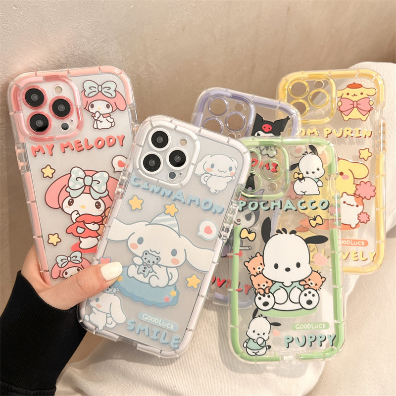 luminous border cartoon phone cases - kikigoods