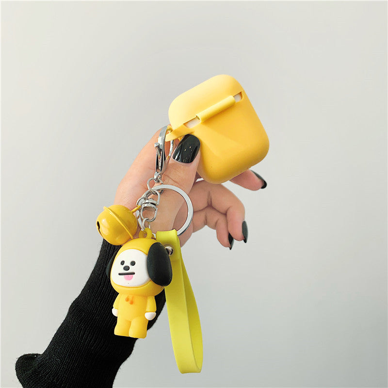 Bt21 Airpods Case with Bell CartoonPendant - kikigoods