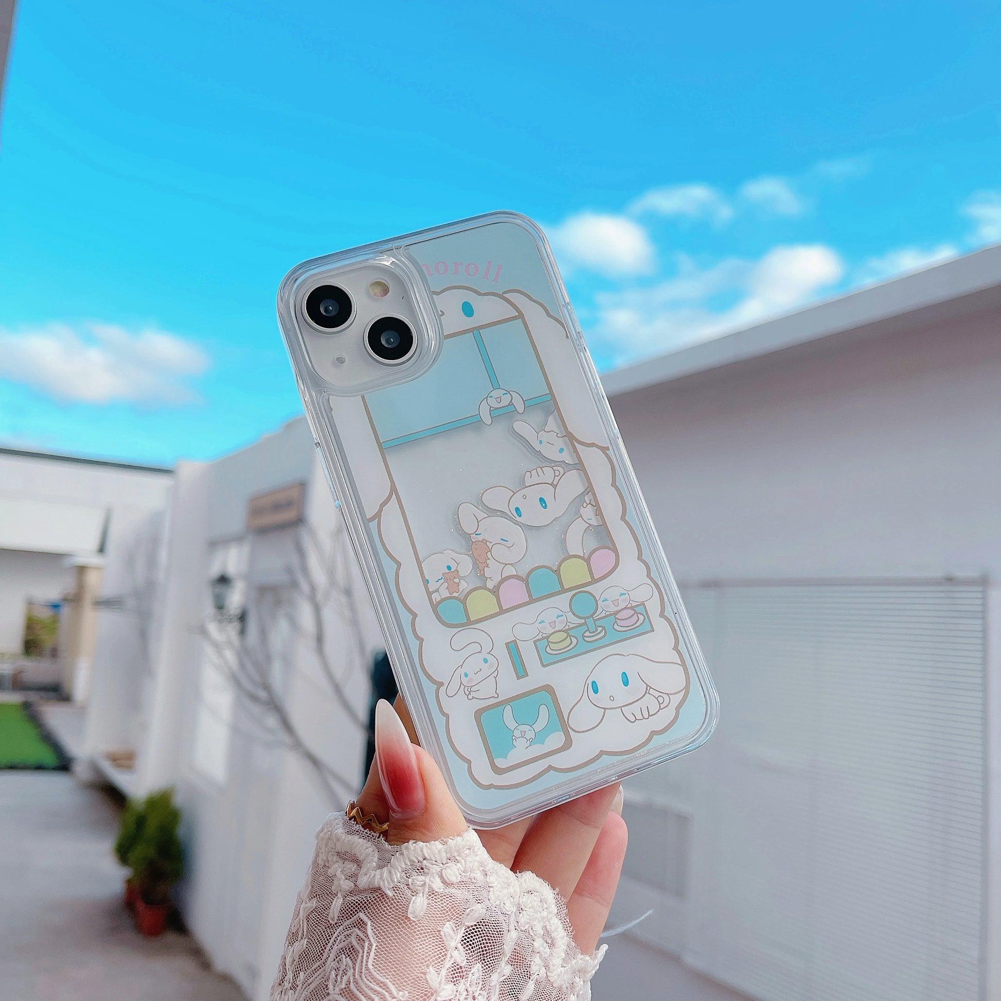 cinnamoroll cartoon quicksand iphone case（iPhone 15 series updated） - kikigoods