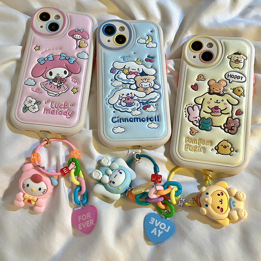Cortical cartoon Sanrio phone case - kikigoods