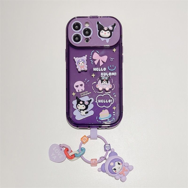 Kuromi charms Cartoon iphone case (iPhone 15 series updated,xr x xsmax xs ，7/8 /se/11//12/13/14/15...) - kikigoods